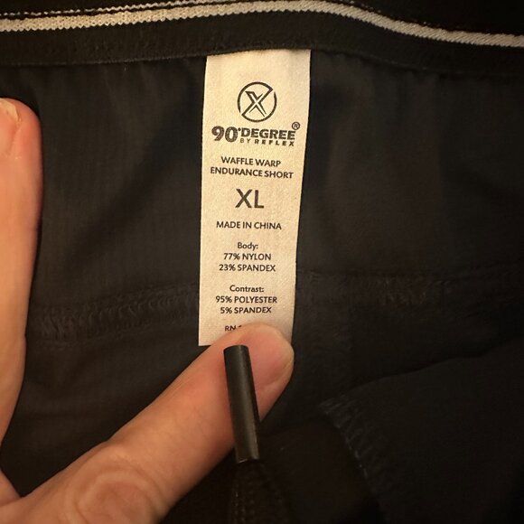 Men's Black 90 Degree by Reflex Shorts Size X Large New - Picture 5 of 6